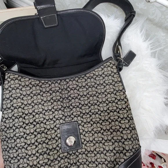 Coach black F3K-6376 Convertible Shoulder Bag Crossbody Purse Bag - Picture 6 of 16